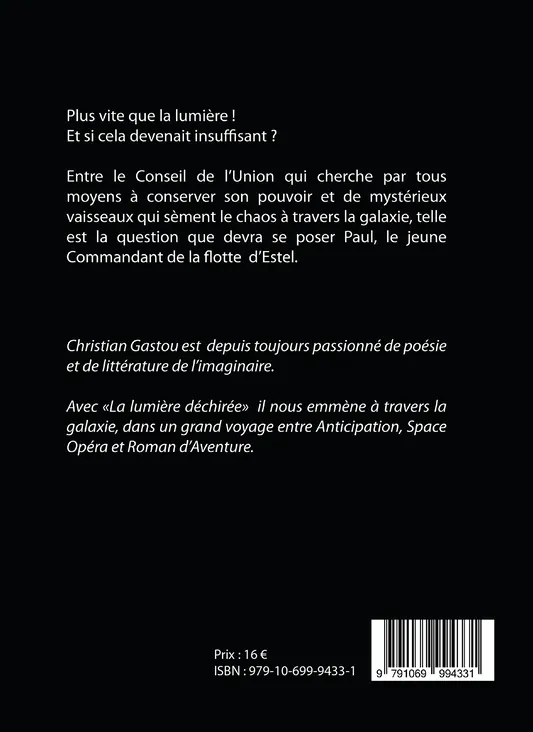 E-book - La lumière déchirée - Christian Gastou - Apyworld